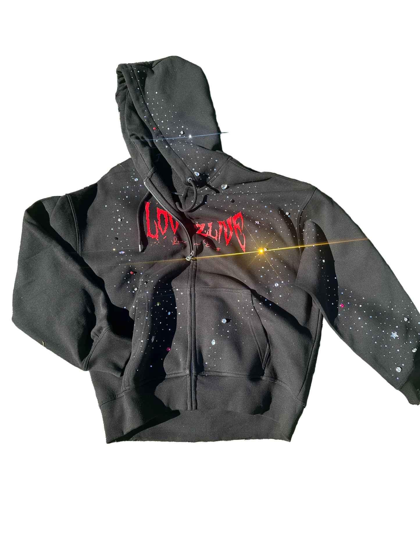 LOVE IS A DRUG ZIP UP